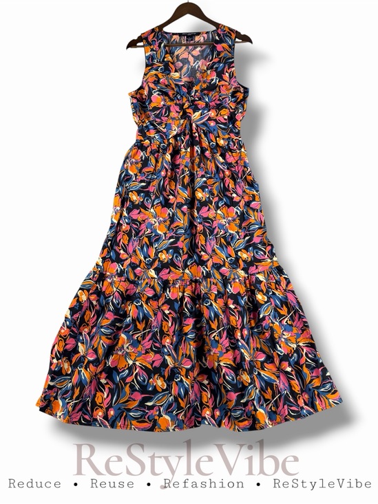 French Connection Dresses & Skirts - FRENCH CONNECTION Women’s Size XL Dress Maxi Twist Front Style Cotton NWT